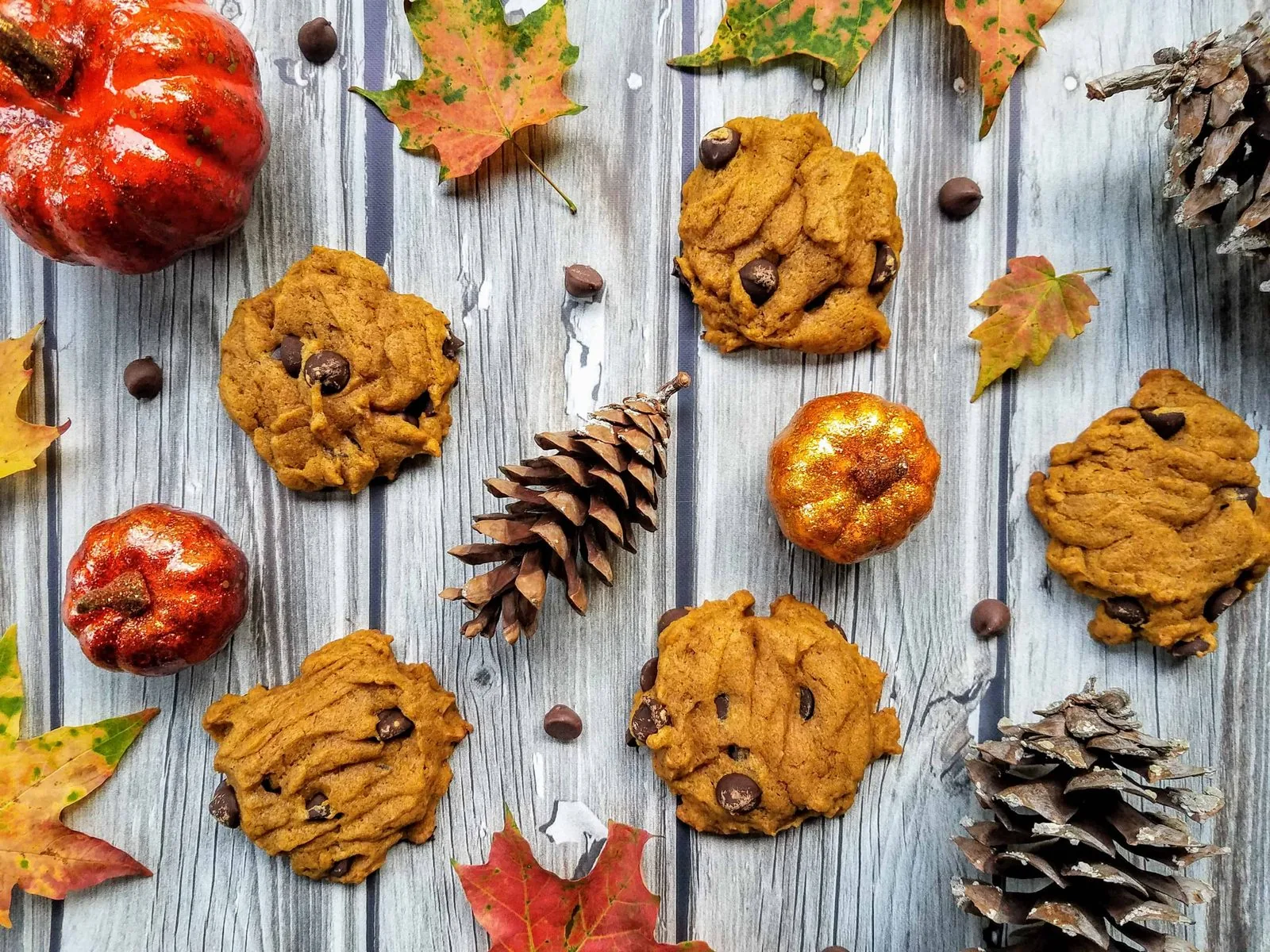 Pumpkin Chocolate Chip Cookies